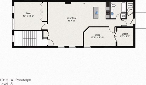 the floor plan of w randolph street